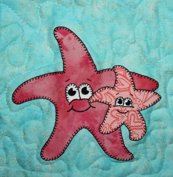 A close up of an octopus on a blanket