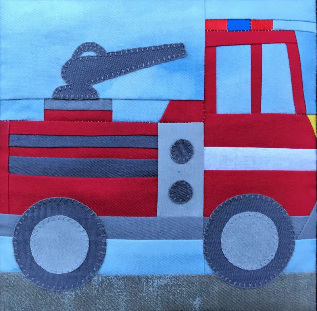 A fire truck is shown in this picture.