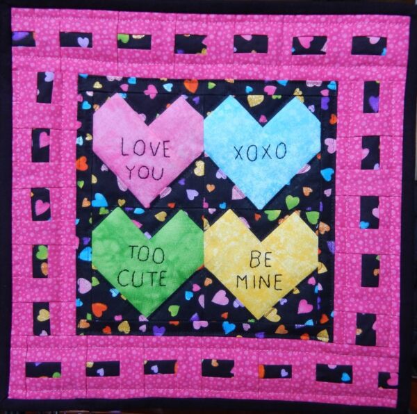 Valentine's day Conversation Hearts Mini Quilt Valentine's day Conversation Hearts Mini Quilt Valentine's day Conversation Hearts Mini Quilt Valentine's day Conversation Hearts Mini Quilt.