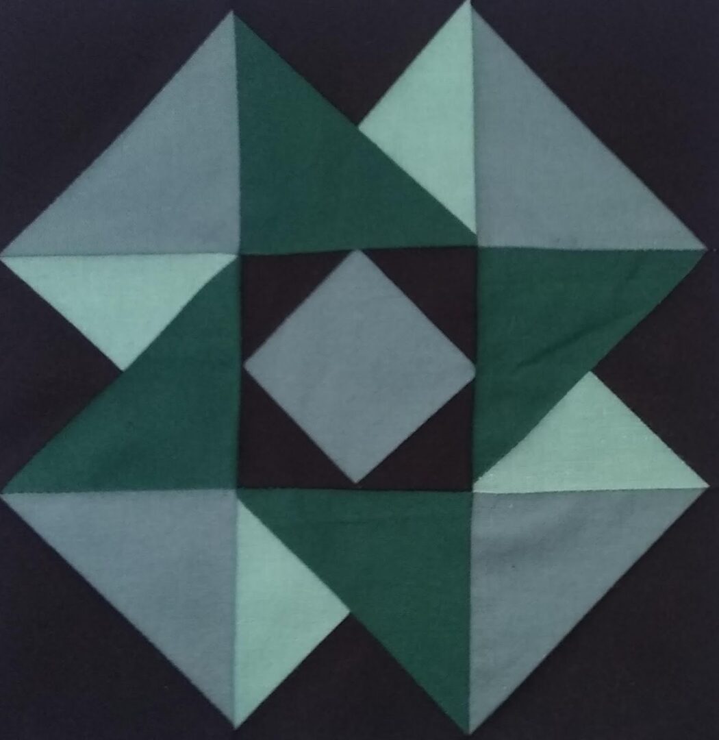 An Air Castle block with green and black squares.
