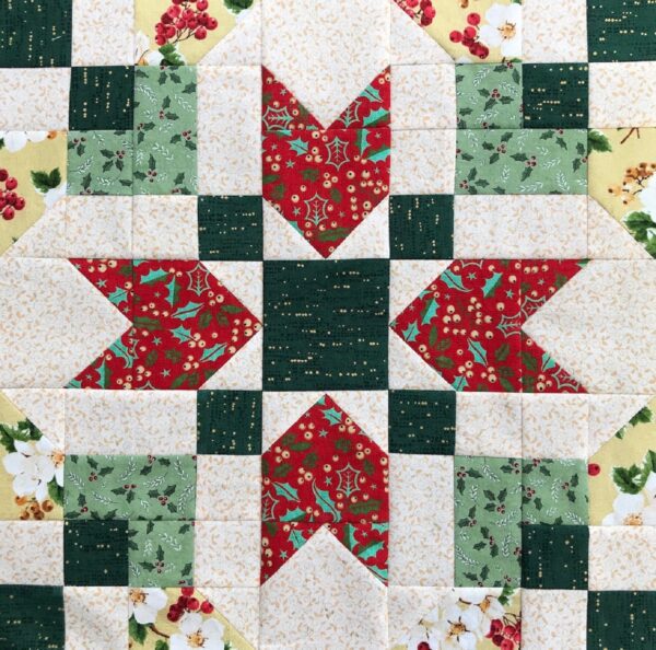 A close up of an Endless Chain Variation 2 quilt block.