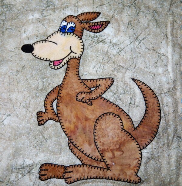 A Kangaroo on a wall