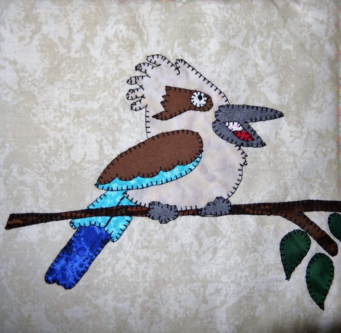 A Kookaburra pillow.